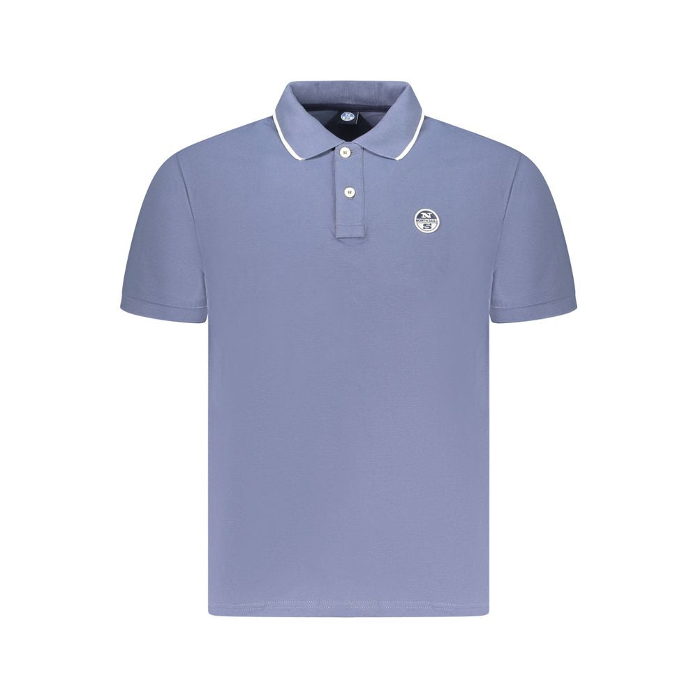 North Sails Blue Cotton Men Polo Shirt -   -  North Sails.