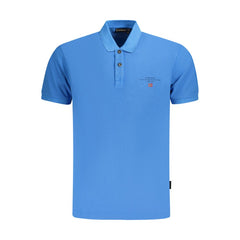 Napapijri Blue Cotton Men Polo Shirt -   -  Napapijri.