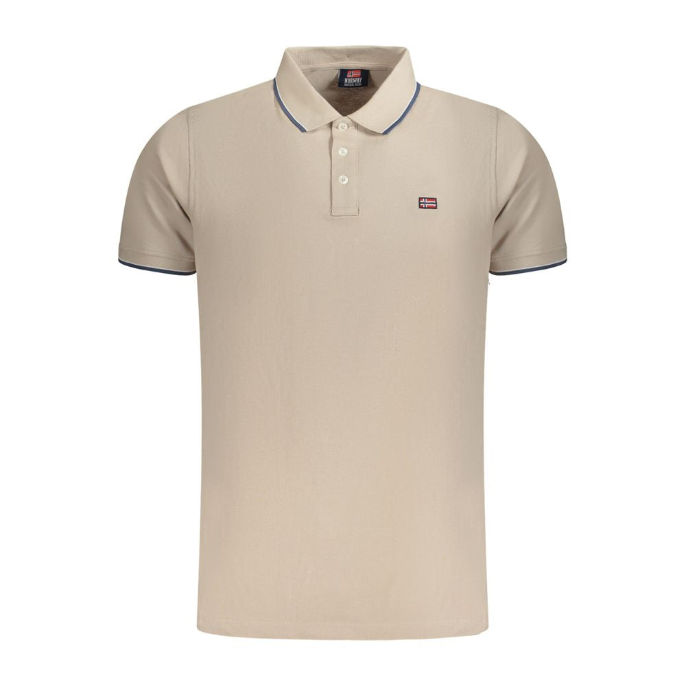Norway 1963 Beige Cotton Men Polo Shirt -   -  Norway 1963.