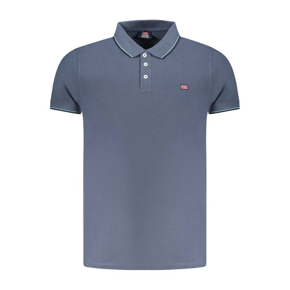 Norway 1963 Blue Cotton Polo Shirt -   -  Norway 1963.