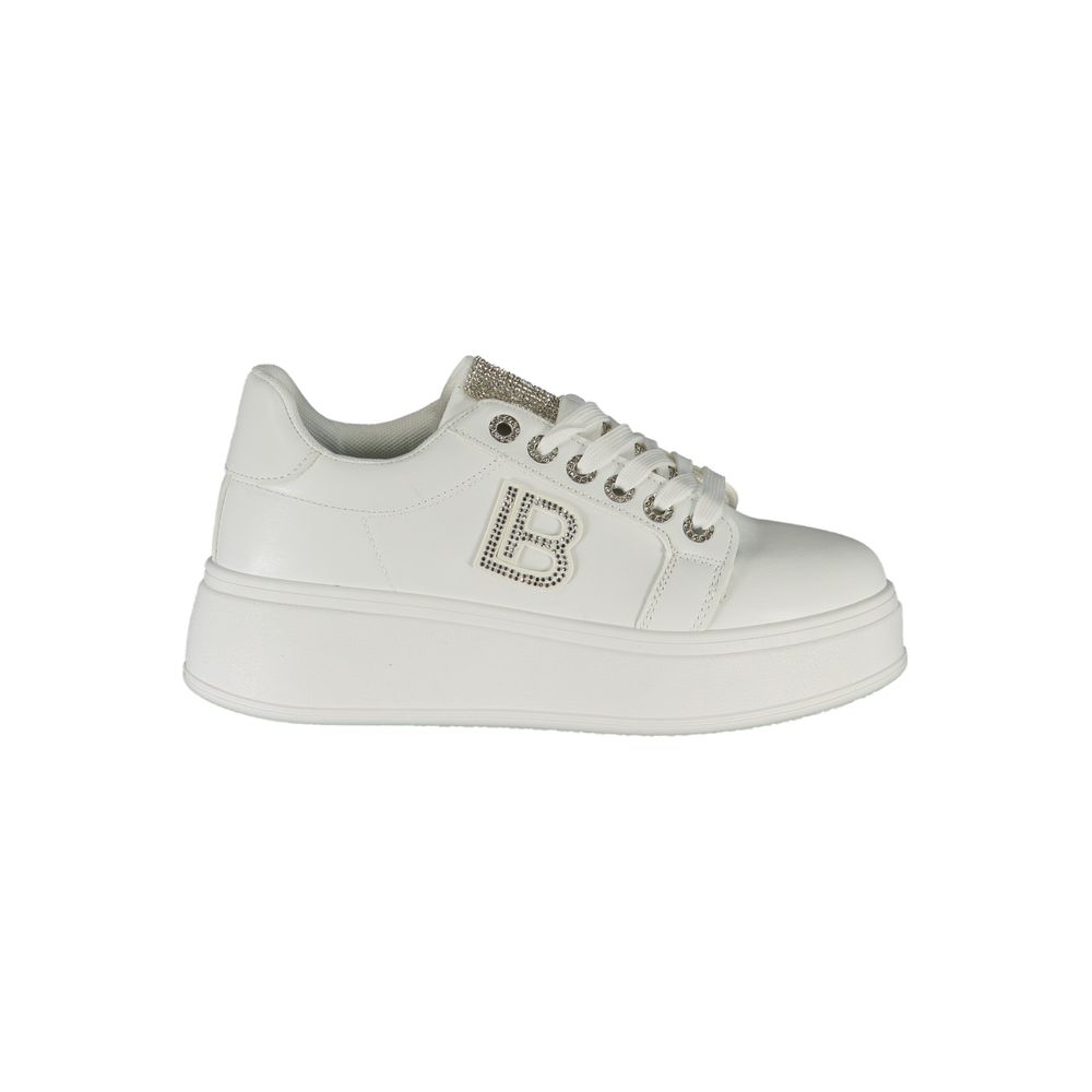 Laura Biagiotti White Polyester Women Sneaker -   -  Laura Biagiotti.