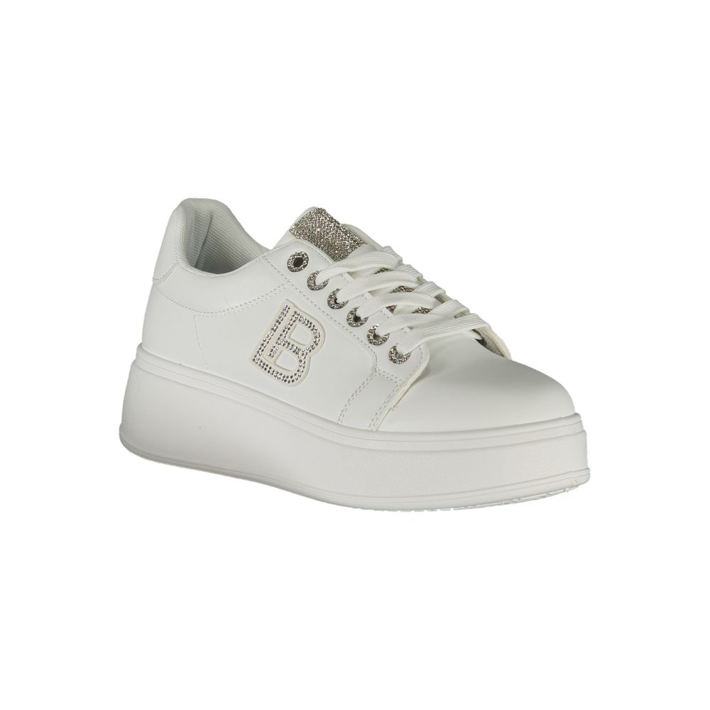 Laura Biagiotti White Polyester Women Sneaker -   -  Laura Biagiotti.