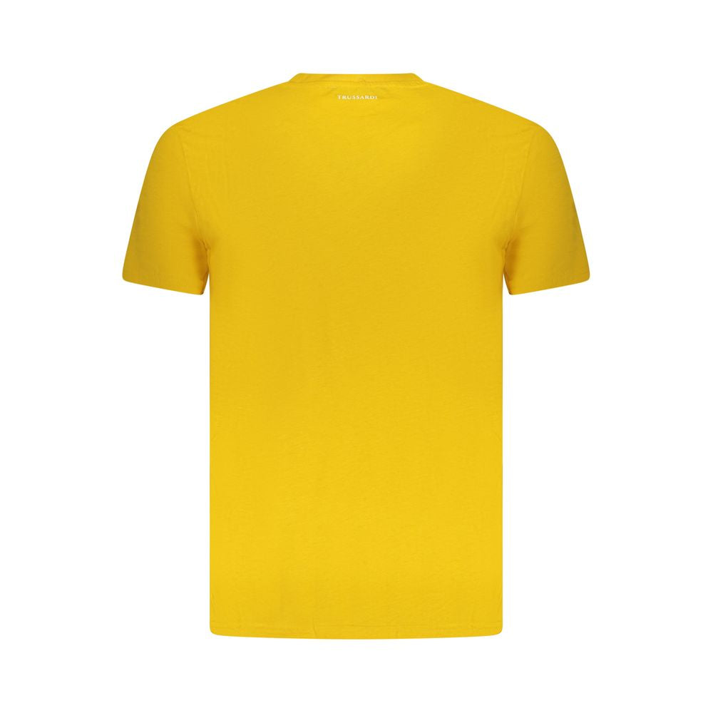 Trussardi Yellow Cotton Men T-Shirt -   -  Trussardi.