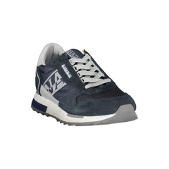 Napapijri Blue Leather Mens Sneaker -   -  Napapijri.