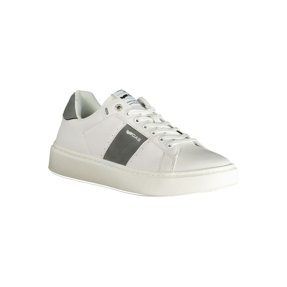 Gas White Polyester Men Sneaker -   -  Gas.