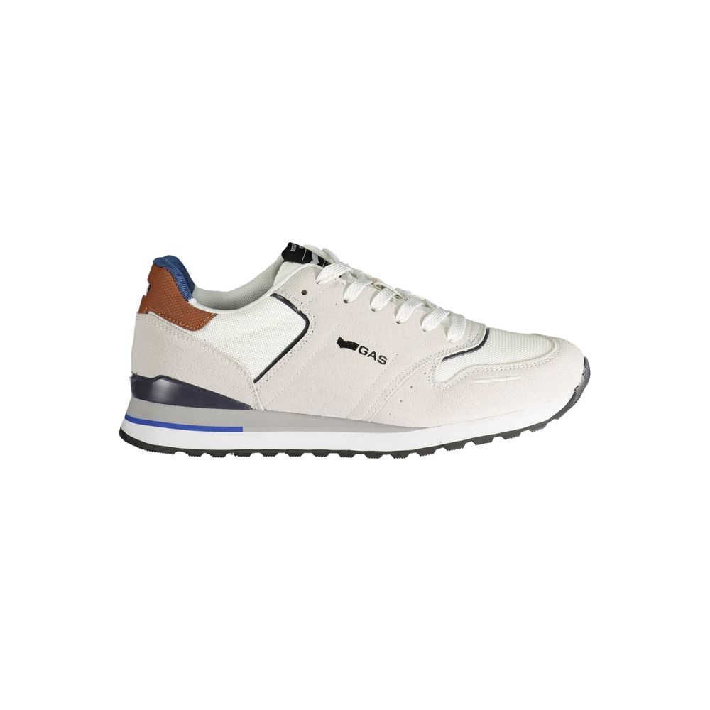 Gas White Polyester Men Sneaker -   -  Gas.