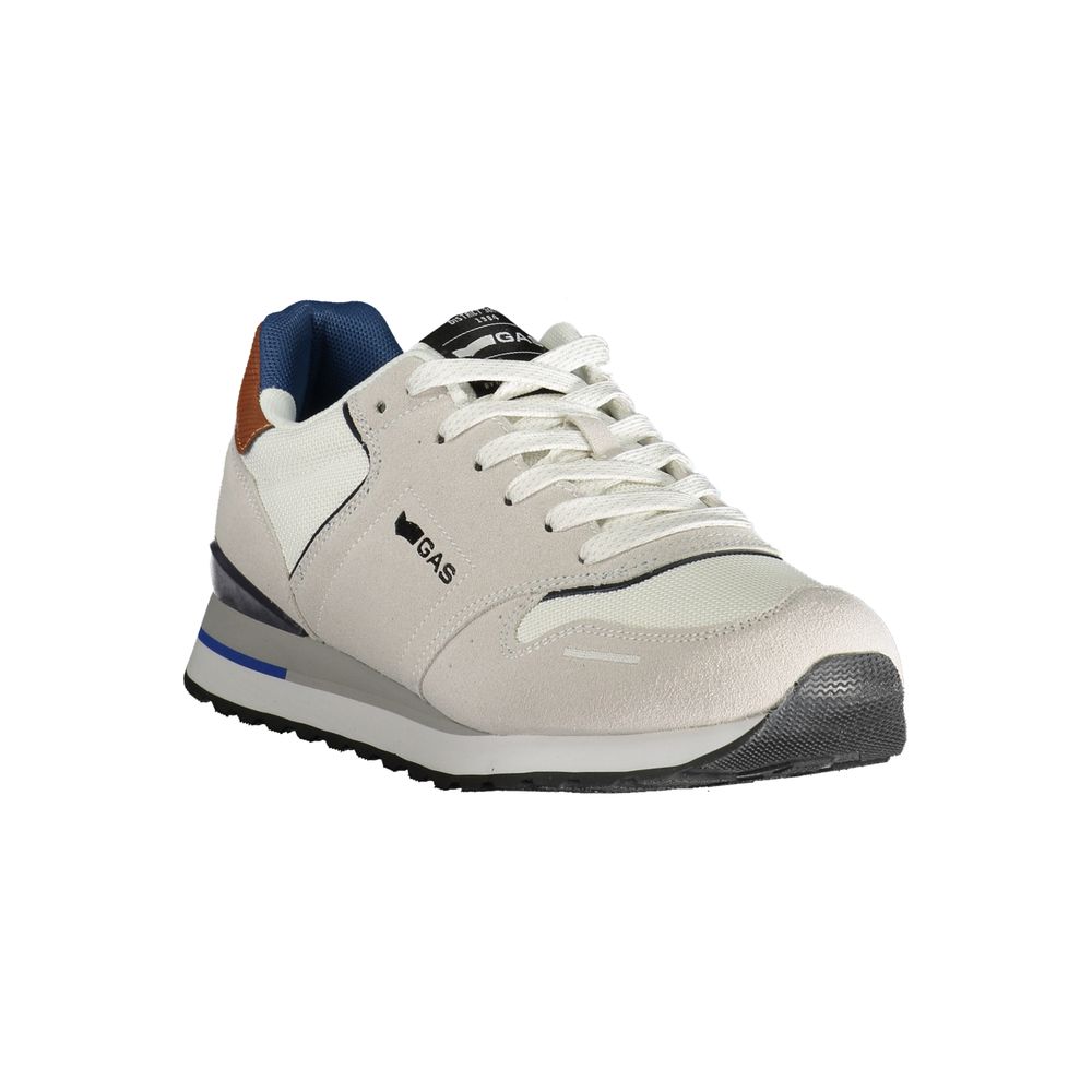Gas White Polyester Men Sneaker -   -  Gas.