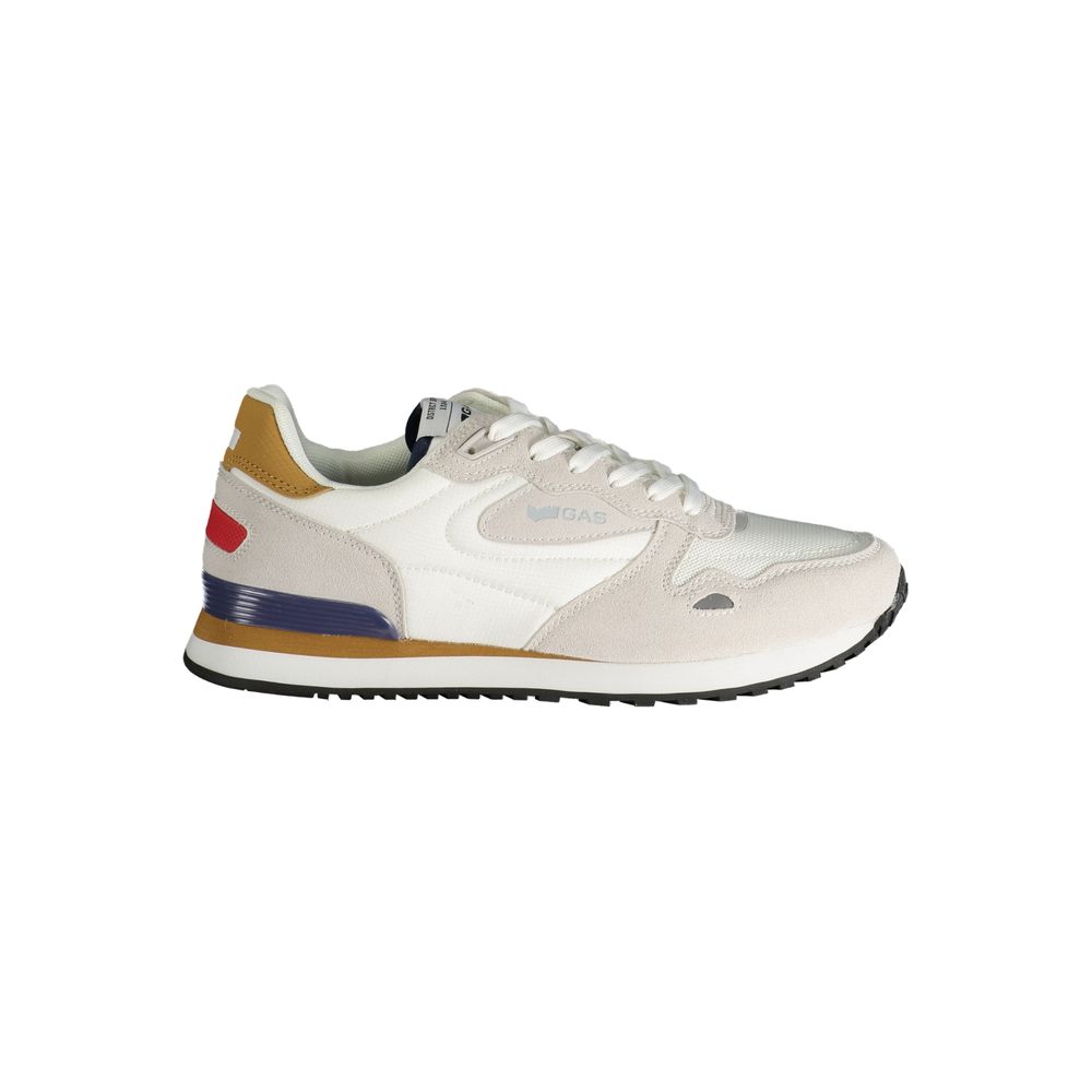 Gas White Polyester Men Sneaker -   -  Gas.