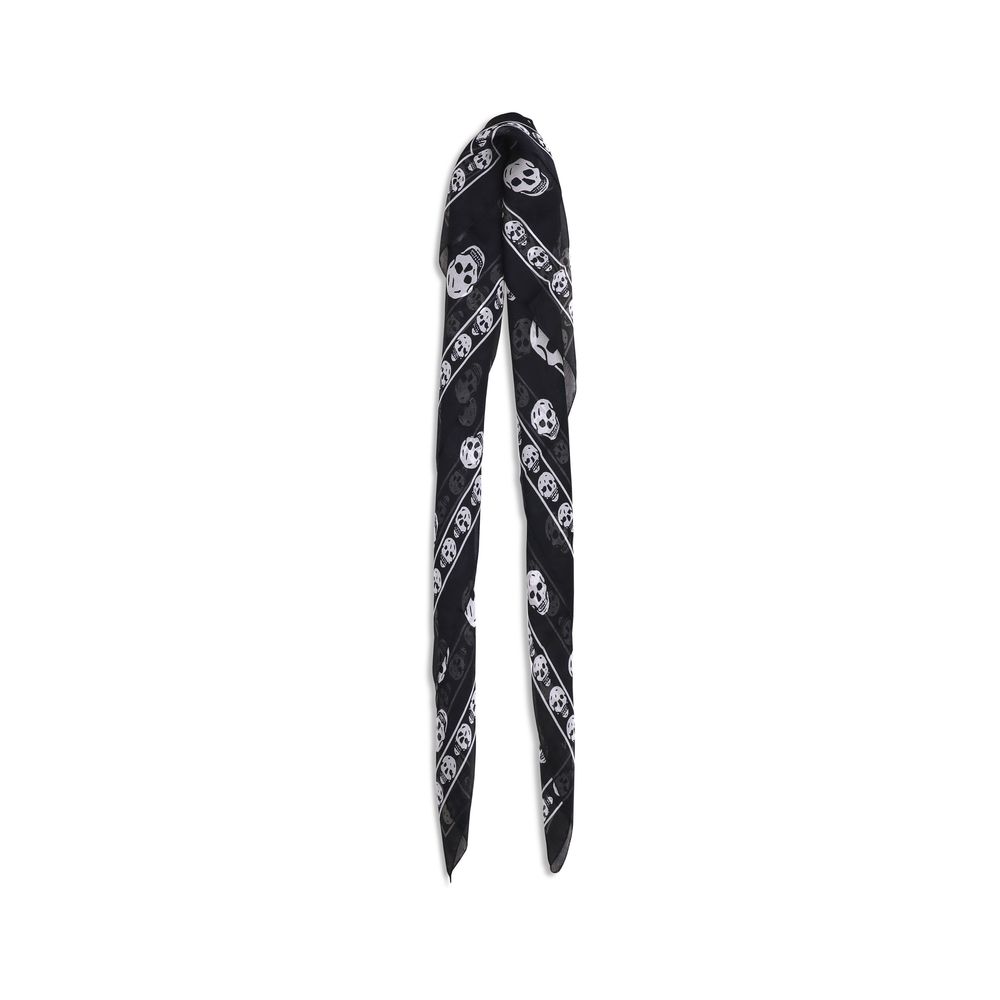 Alexander McQueen Silk Skull Scarf -   -  Alexander McQueen.