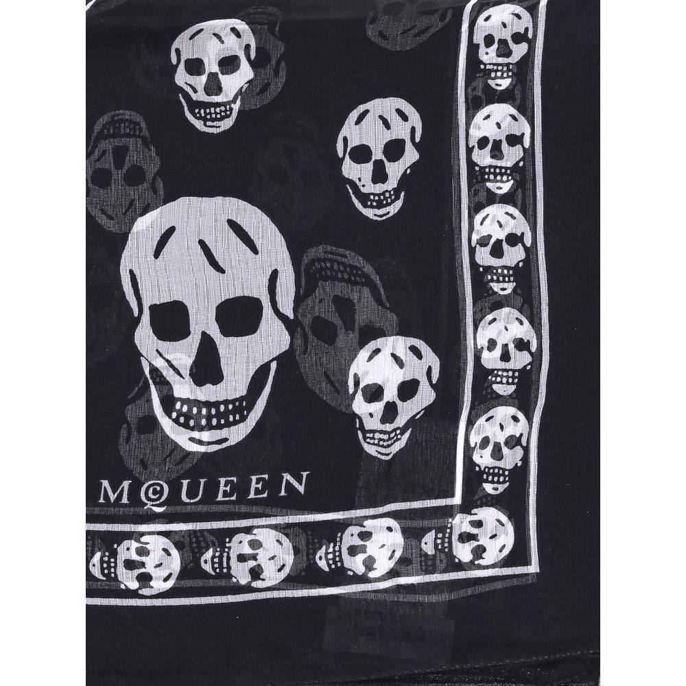 Alexander McQueen Silk Skull Scarf -   -  Alexander McQueen.