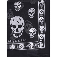 Alexander McQueen Silk Skull Scarf -   -  Alexander McQueen.