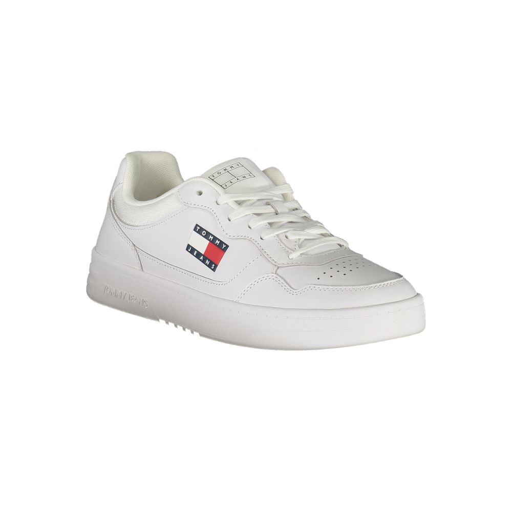Tommy Hilfiger White Leather Mens Sneaker -   -  Tommy Hilfiger.