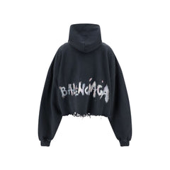 Balenciaga Cropped Hoodie -   -  Balenciaga.