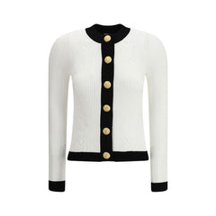 Balmain Contrast trim Cardigan -   -  Balmain.