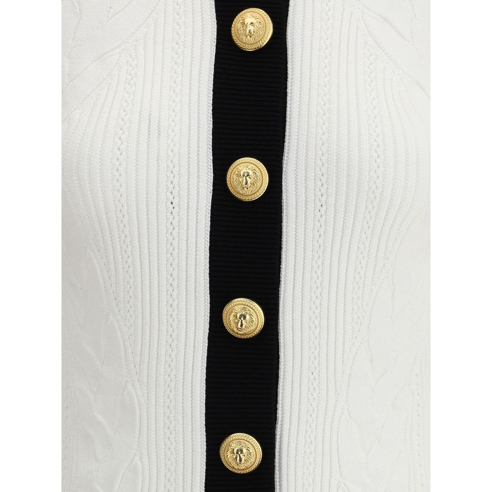 Balmain Contrast trim Cardigan -   -  Balmain.