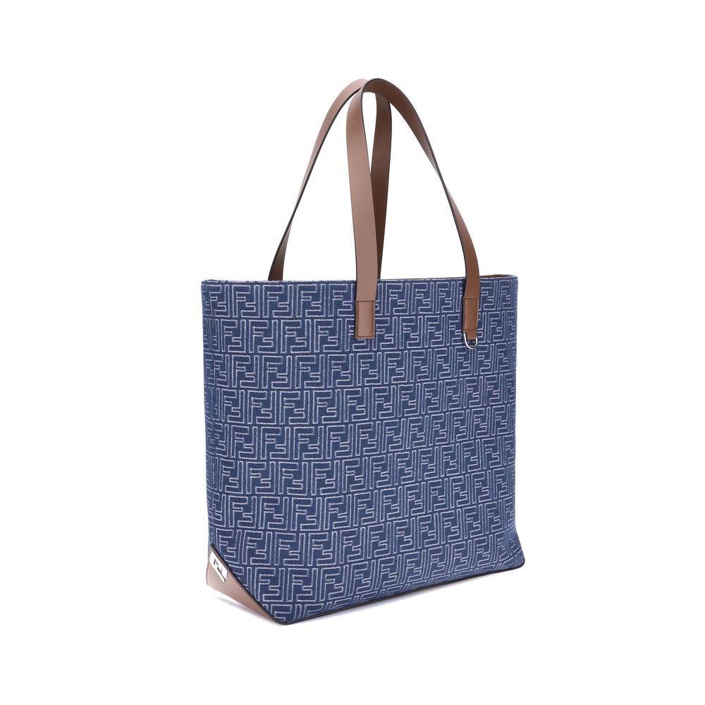Fendi Embroderied denim Tote Bag -   -  Fendi.