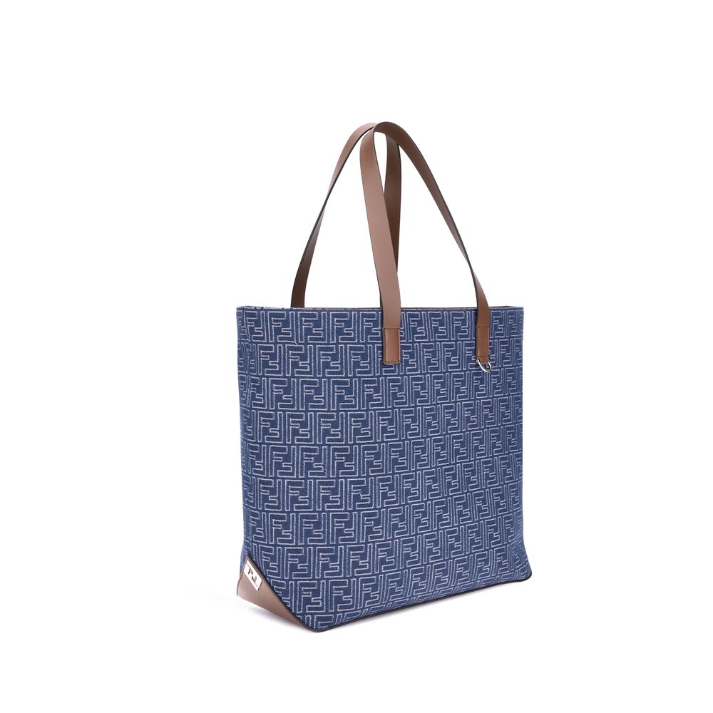 Fendi Embroderied denim Tote Bag -   -  Fendi.