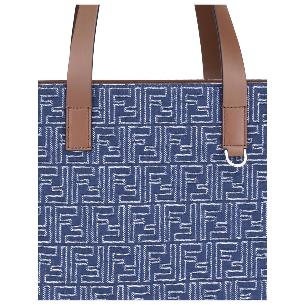 Fendi Embroderied denim Tote Bag -   -  Fendi.