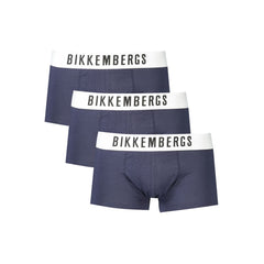 Bikkembergs Blue Cotton Underwear -   -  Bikkembergs.