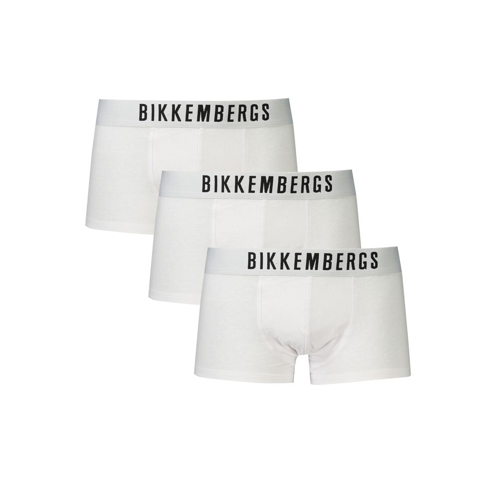 Bikkembergs White Cotton Underwear -   -  Bikkembergs.