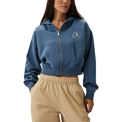 Calvin Klein Jeans Light Blue Cotton Hoody -   -  Calvin Klein Jeans.