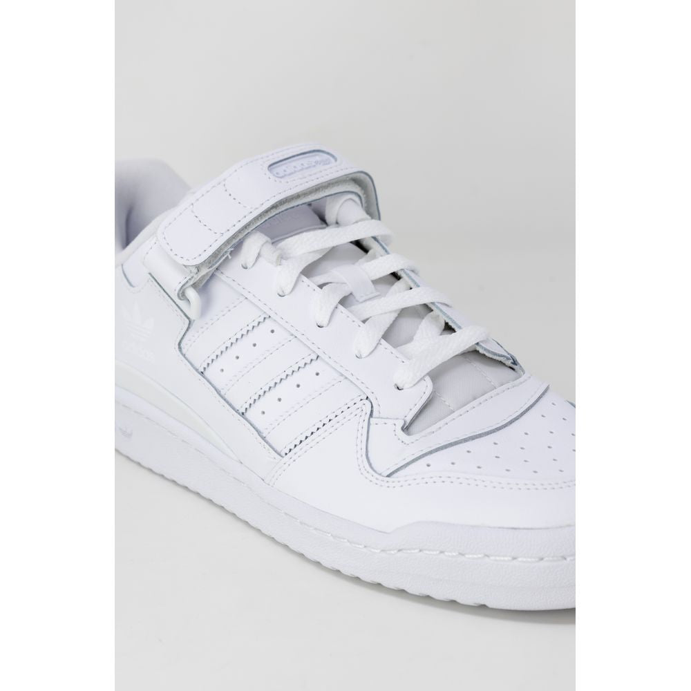 Adidas White Leather Sneaker -   -  Adidas.