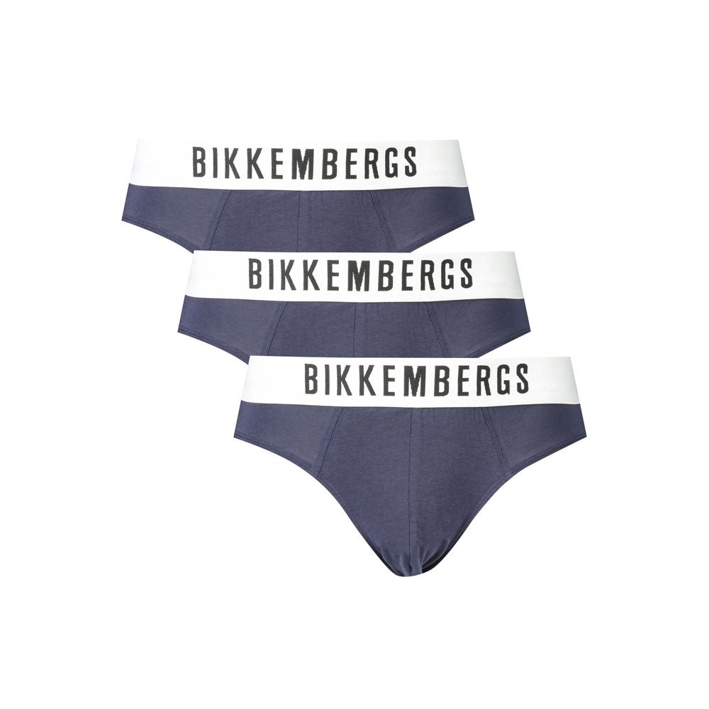 Bikkembergs Blue Cotton Underwear -   -  Bikkembergs.