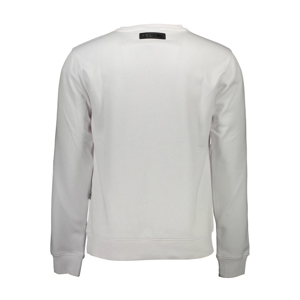 Plein Sport White Cotton Men Sweater -   -  Plein Sport.