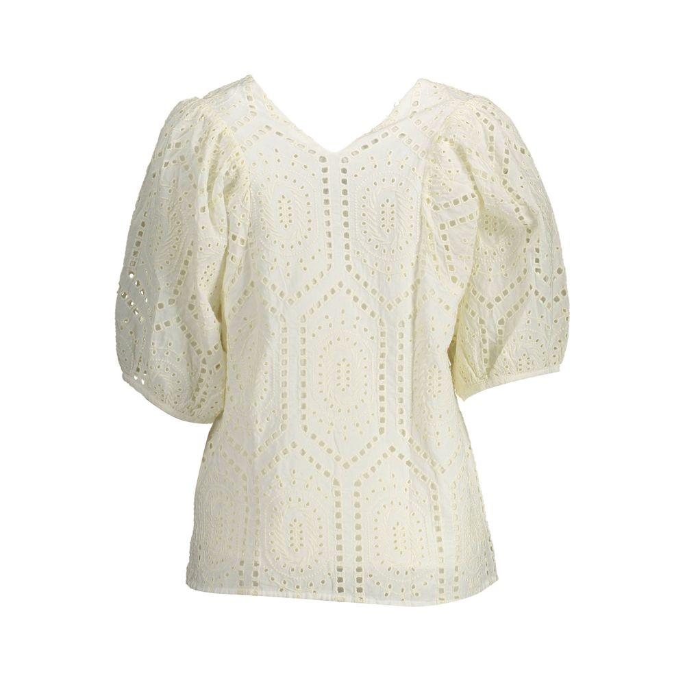 Gant White Cotton Women T-Shirt -   -  Gant.