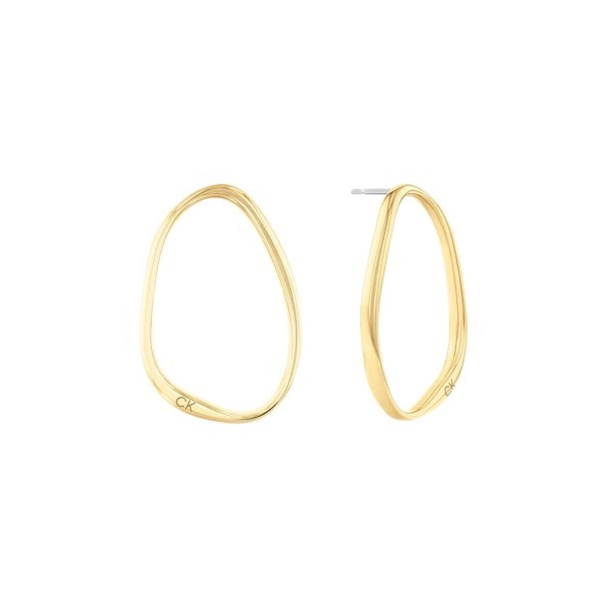 Ladies' Earrings Calvin Klein SCULPTURAL Stainless steel Golden -  Jewellery, Women -  Calvin Klein.