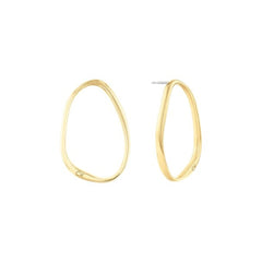 Ladies' Earrings Calvin Klein SCULPTURAL Stainless steel Golden -  Jewellery, Women -  Calvin Klein.