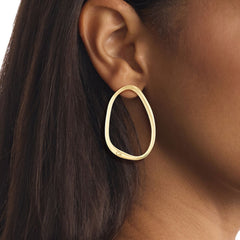 Ladies' Earrings Calvin Klein SCULPTURAL Stainless steel Golden -  Jewellery, Women -  Calvin Klein.