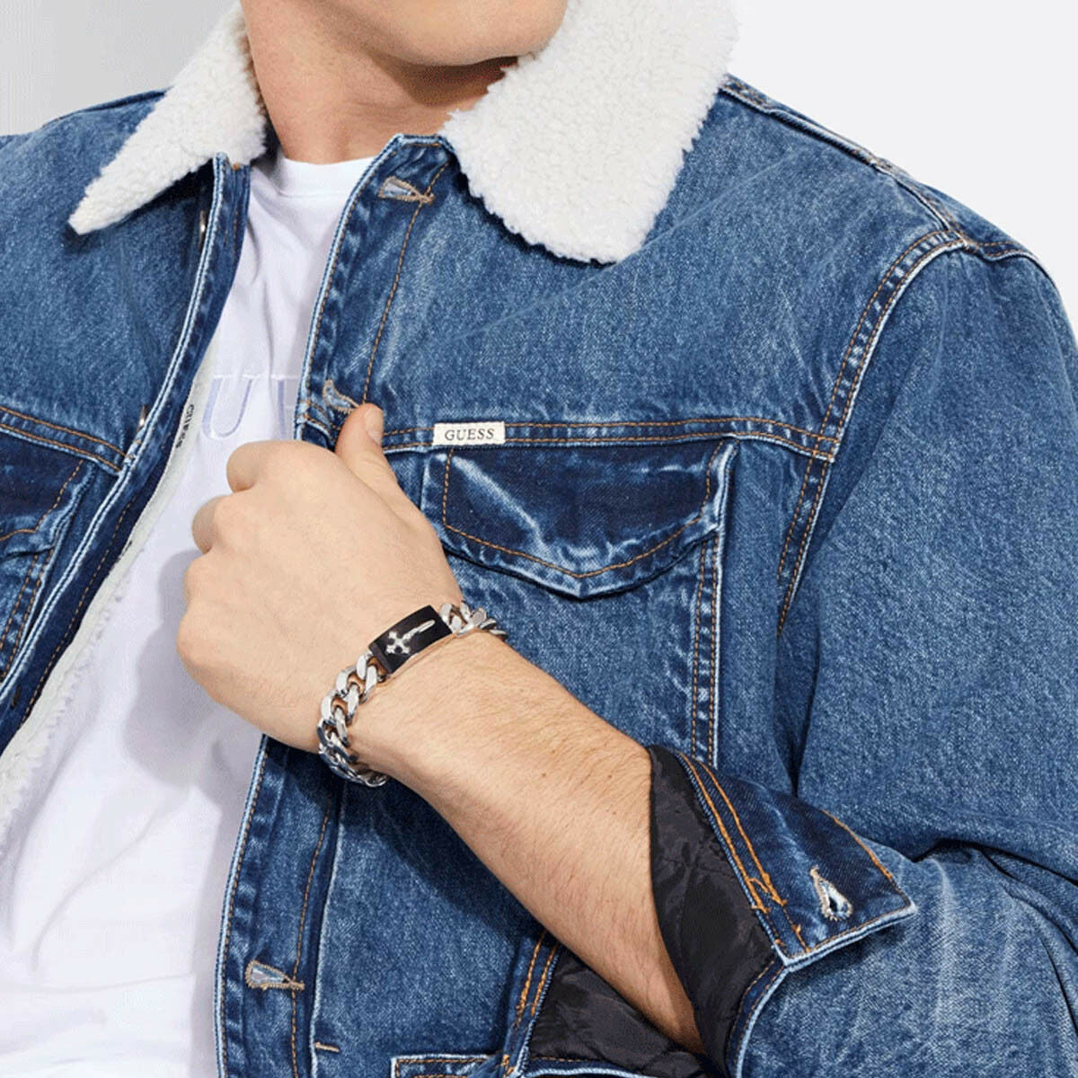 Men's Bracelet Guess JUMB04022JWSTBKS -  Jewellery, Men -  Guess.