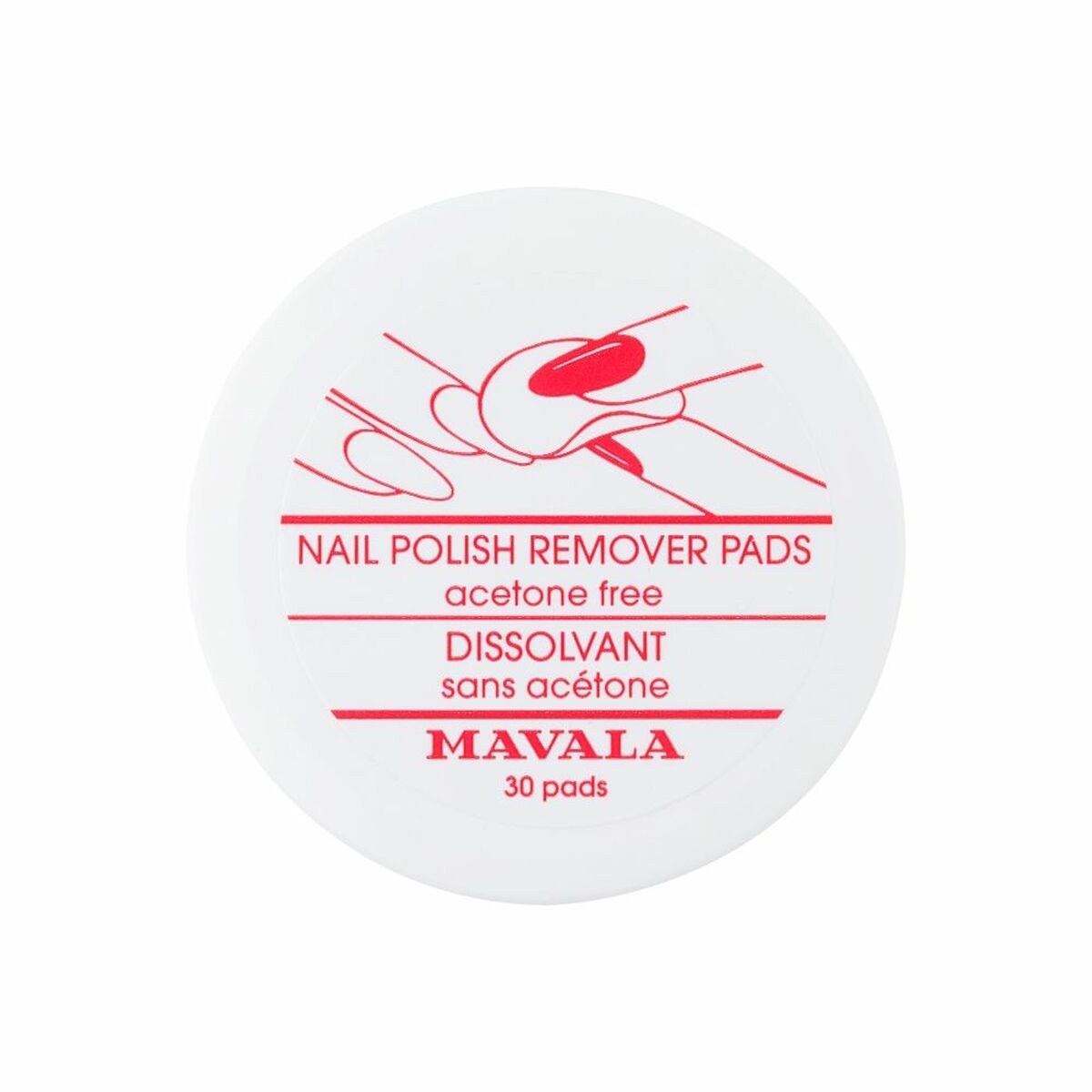 Nail polish remover Mavala Nail polish removing discs/pads (30 pcs) -  Beauty, Manicure and pedicure -  Mavala.