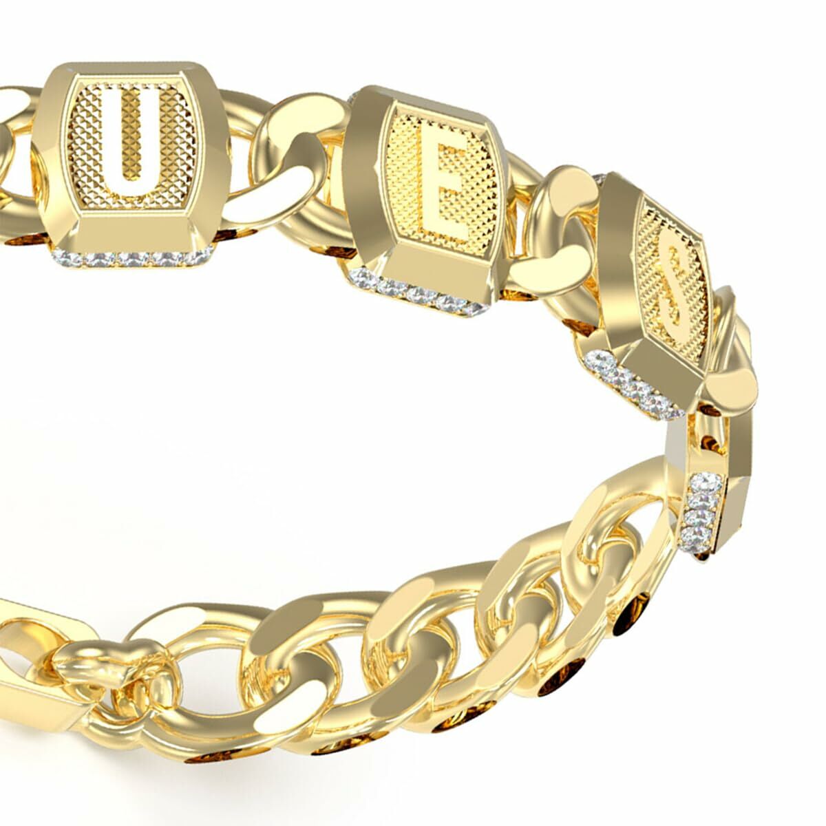 Ladies' Bracelet Guess JUMB05012JWYGS Golden -  Jewellery, Women -  Guess.