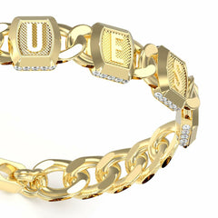 Ladies' Bracelet Guess JUMB05012JWYGS Golden -  Jewellery, Women -  Guess.