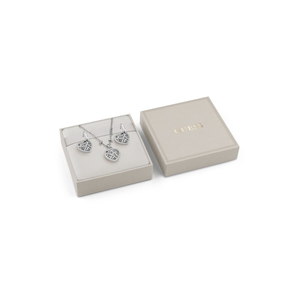 Women's necklace and matching earrings set Guess JUBS03192JWRHT-U -  Jewellery, Women -  Guess.