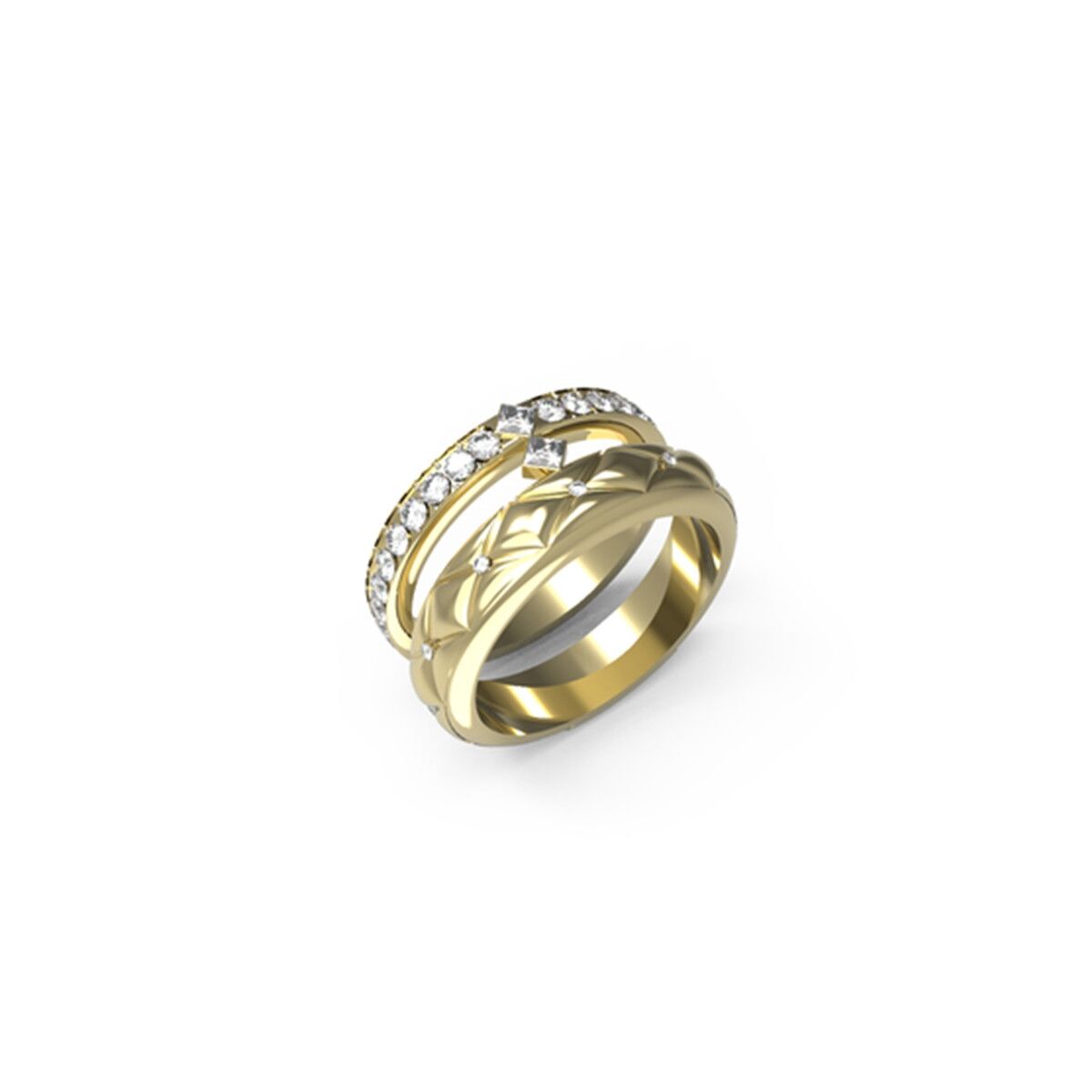 Ladies' Ring Guess JUBR04586JWYG54 14 -  Jewellery, Women -  Guess.