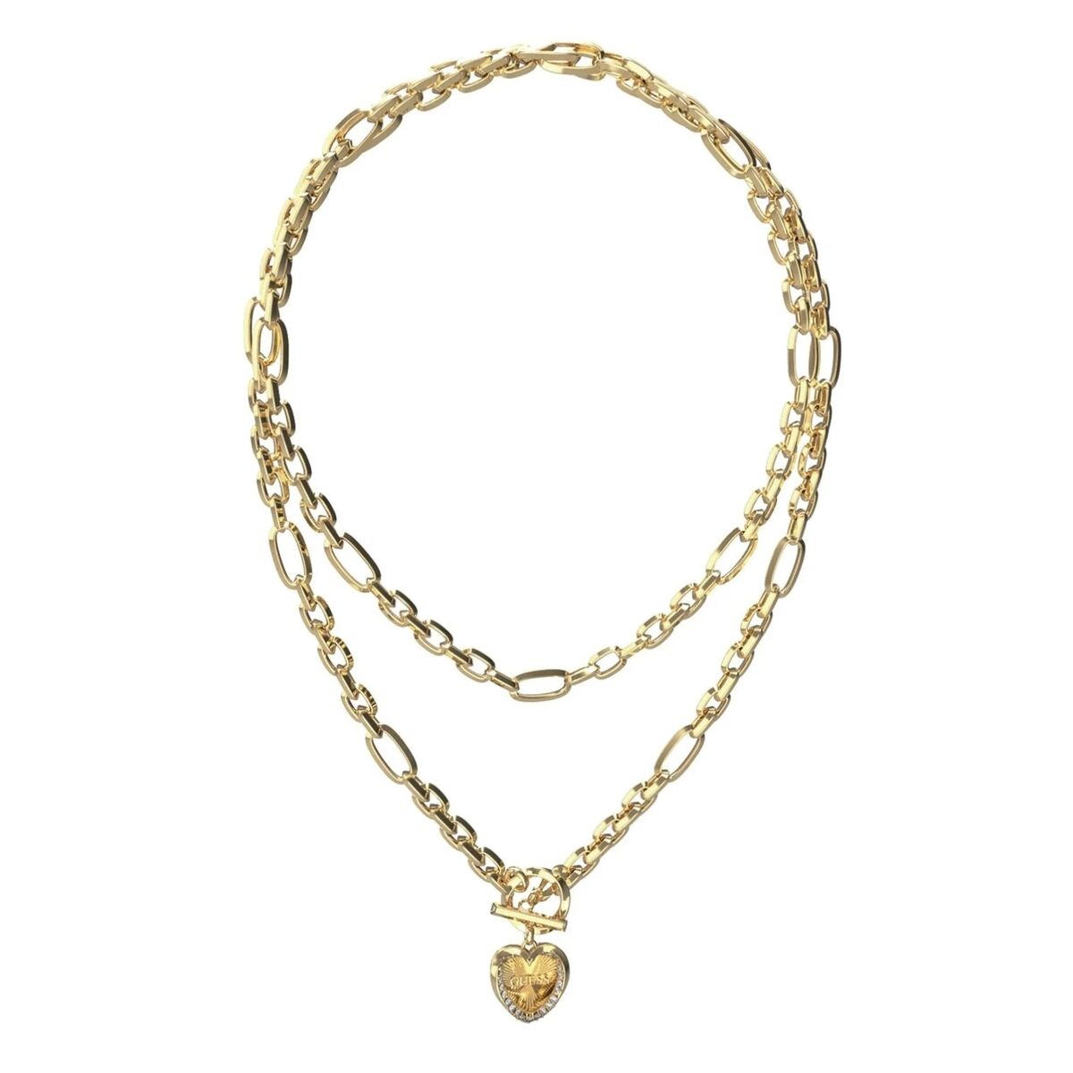 Ladies' Pendant Guess JUBN04598JWYGT-U Golden -  Jewellery, Women -  Guess.