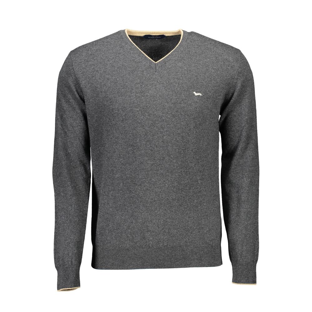 Harmont & Blaine Gray Wool Sweater -   -  Harmont & Blaine.