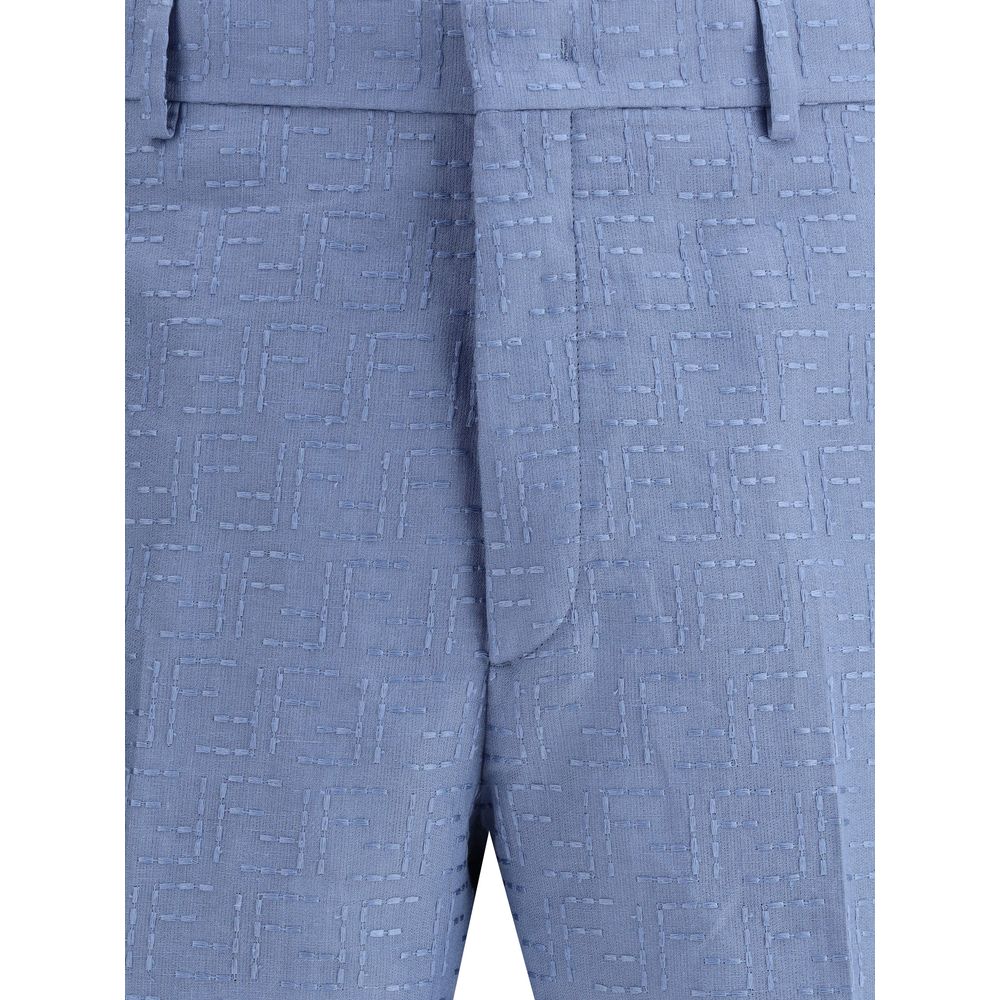 Fendi Linen Shorts -   -  Fendi.