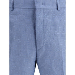 Fendi Linen Shorts -   -  Fendi.