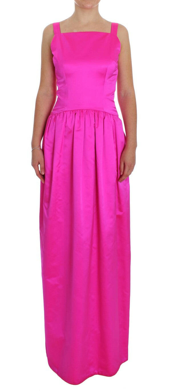Dolce & Gabbana Pink Silk Long Sheath Ball Gown Dress -   -  Dolce & Gabbana.