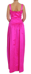 Dolce & Gabbana Pink Silk Long Sheath Ball Gown Dress -   -  Dolce & Gabbana.