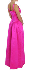 Dolce & Gabbana Pink Silk Long Sheath Ball Gown Dress -   -  Dolce & Gabbana.