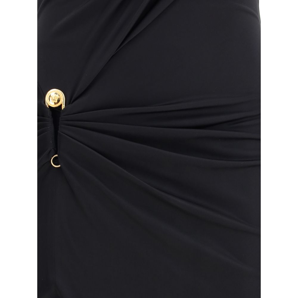 Versace Draped jersey long Dress -   -  Versace.