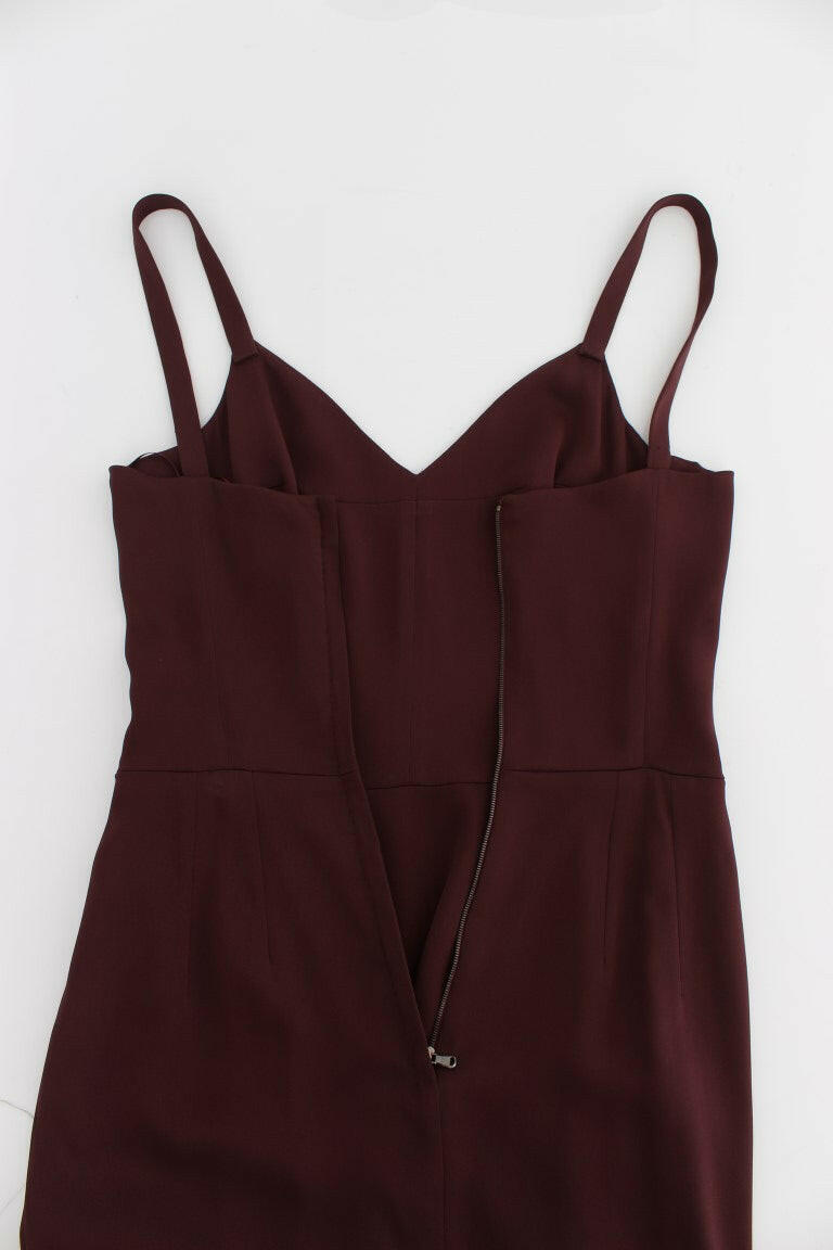 Dolce & Gabbana Bordeaux Stretch Full Length Sheath Dress -   -  Dolce & Gabbana.