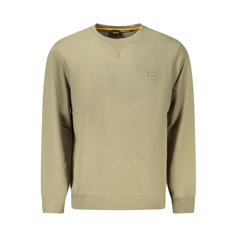 Hugo Boss Green Cotton Men Sweater -   -  Hugo Boss.