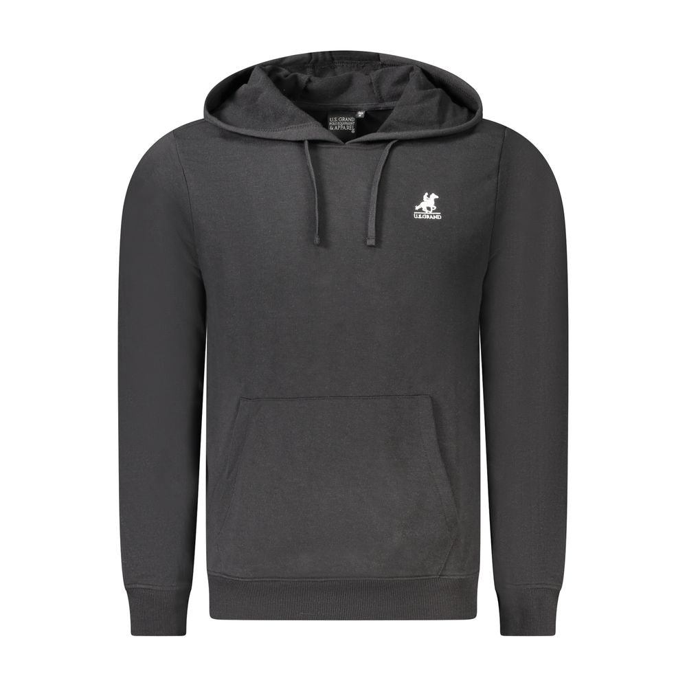 U.S. Grand Polo Black Cotton Men Sweater -   -  U.S. Grand Polo.