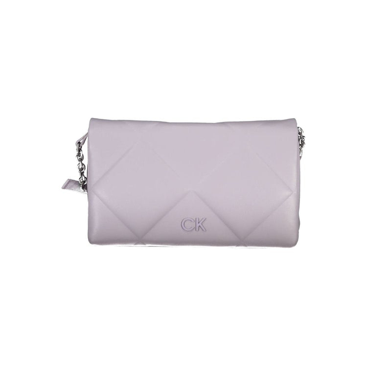 Calvin Klein - Chic Quilted Recycled Polyester Shoulder Bag - Purple Calvin Klein